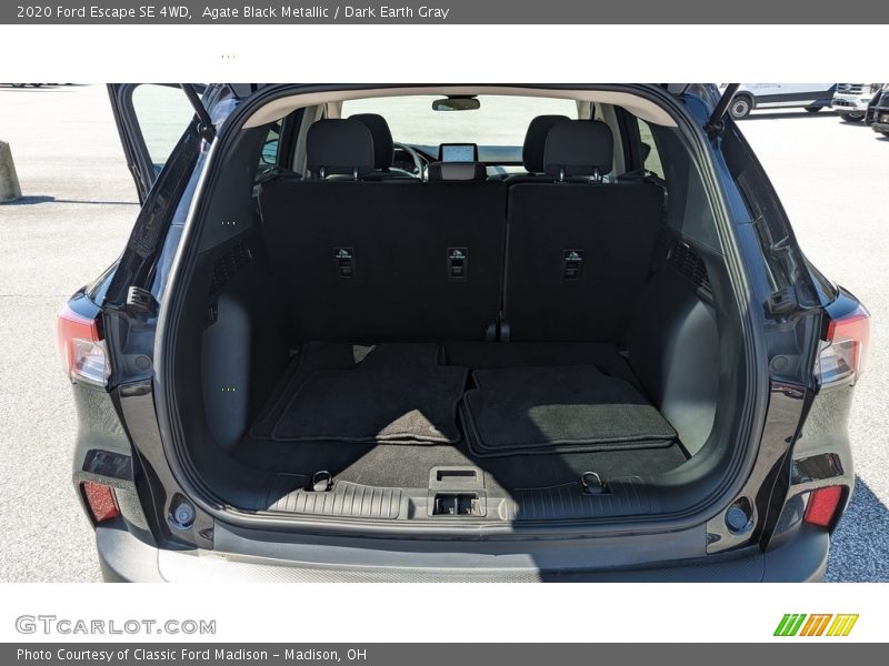 Agate Black Metallic / Dark Earth Gray 2020 Ford Escape SE 4WD
