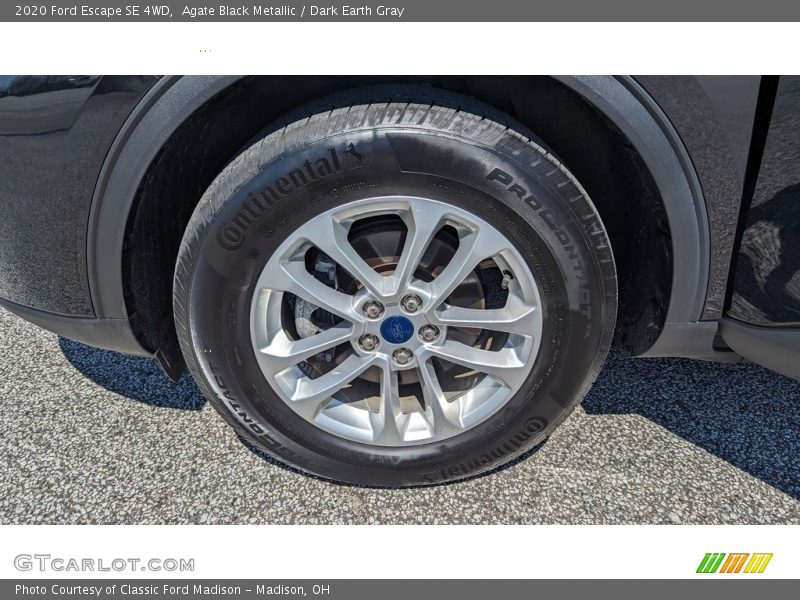 Agate Black Metallic / Dark Earth Gray 2020 Ford Escape SE 4WD