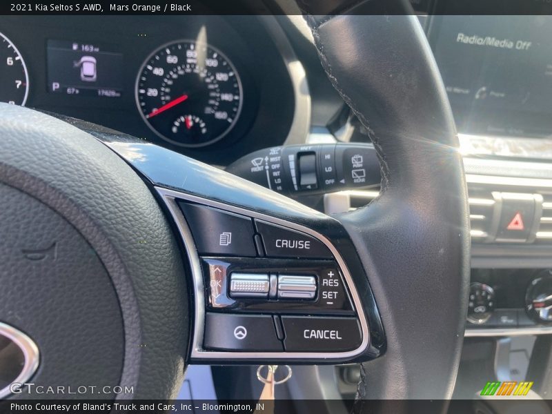Mars Orange / Black 2021 Kia Seltos S AWD