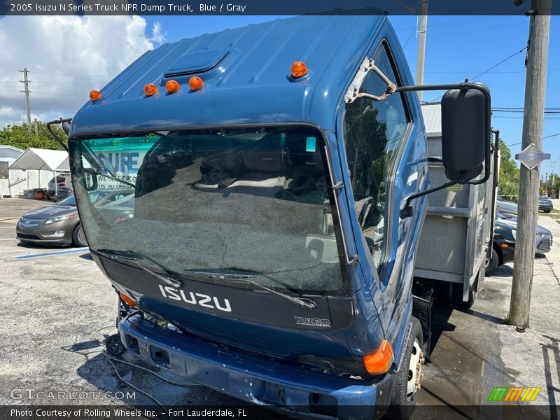 Blue / Gray 2005 Isuzu N Series Truck NPR Dump Truck