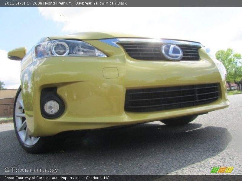 Daybreak Yellow Mica / Black 2011 Lexus CT 200h Hybrid Premium