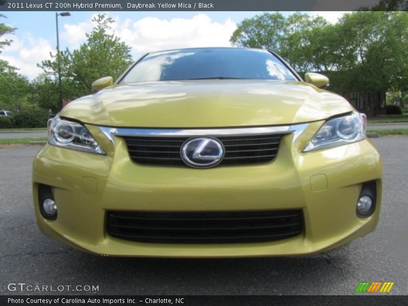Daybreak Yellow Mica / Black 2011 Lexus CT 200h Hybrid Premium