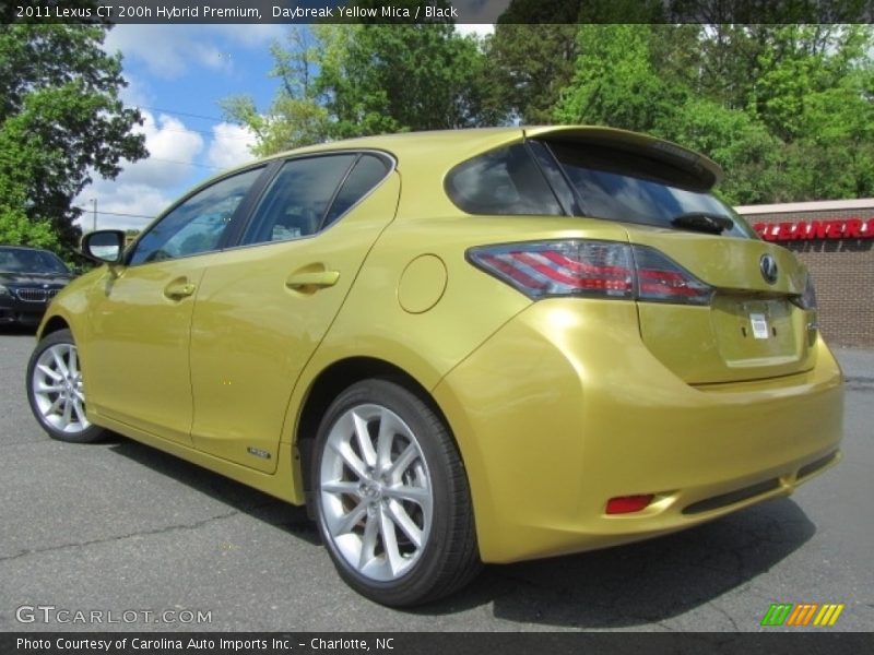 Daybreak Yellow Mica / Black 2011 Lexus CT 200h Hybrid Premium