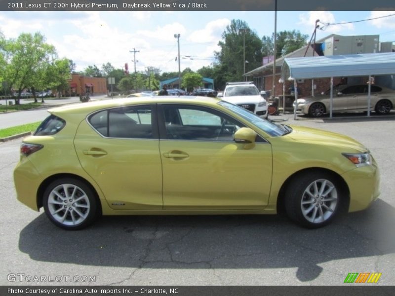 Daybreak Yellow Mica / Black 2011 Lexus CT 200h Hybrid Premium