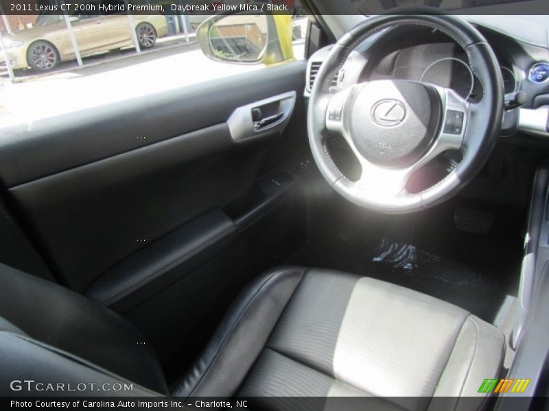 Daybreak Yellow Mica / Black 2011 Lexus CT 200h Hybrid Premium