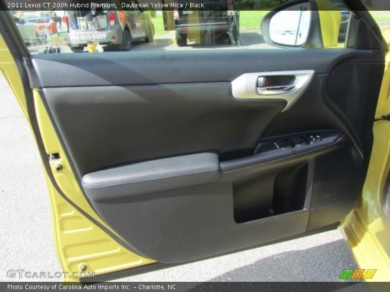 Daybreak Yellow Mica / Black 2011 Lexus CT 200h Hybrid Premium