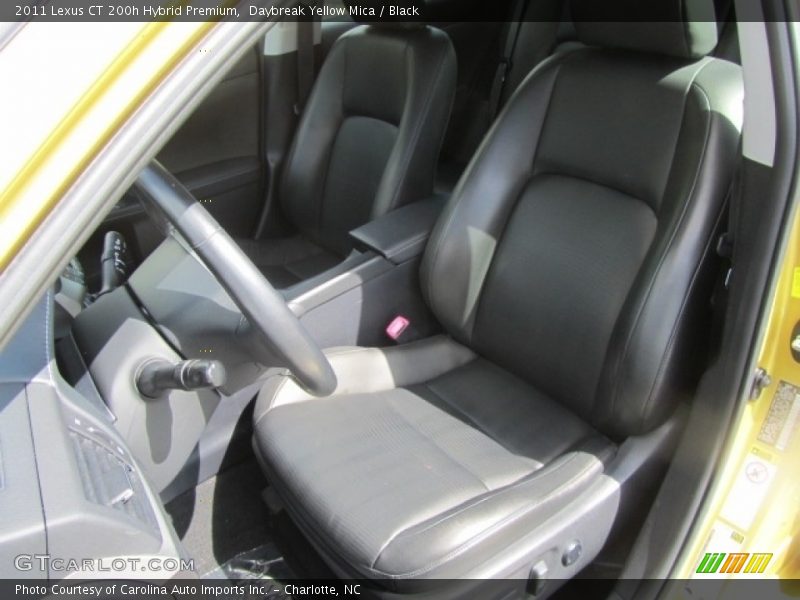 Daybreak Yellow Mica / Black 2011 Lexus CT 200h Hybrid Premium