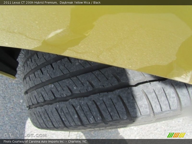 Daybreak Yellow Mica / Black 2011 Lexus CT 200h Hybrid Premium