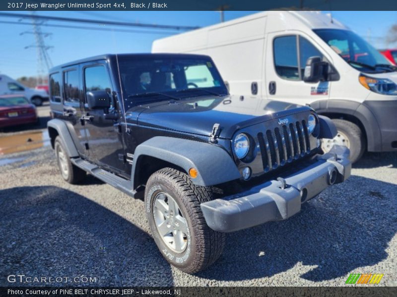 Black / Black 2017 Jeep Wrangler Unlimited Sport 4x4