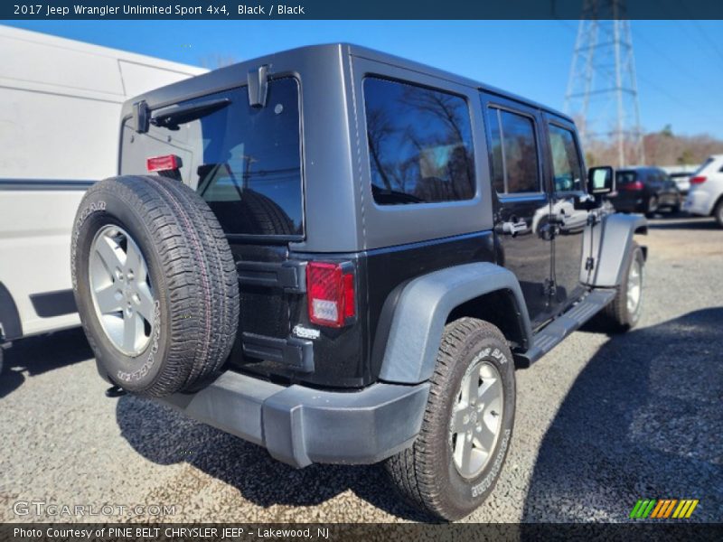 Black / Black 2017 Jeep Wrangler Unlimited Sport 4x4