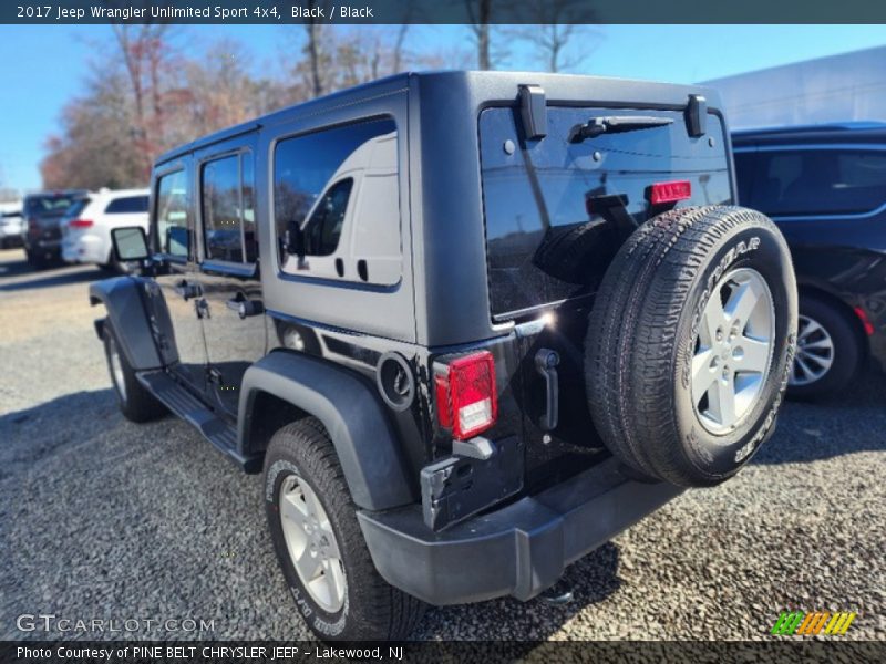 Black / Black 2017 Jeep Wrangler Unlimited Sport 4x4