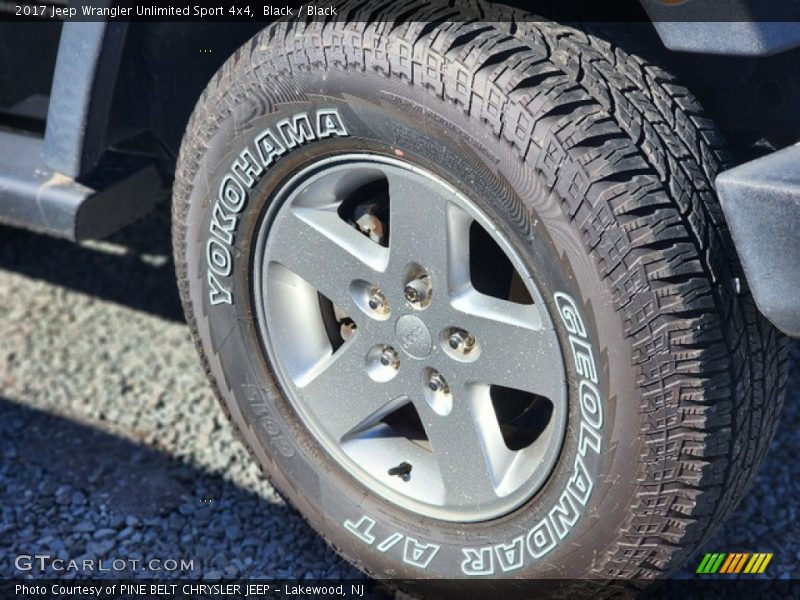 Black / Black 2017 Jeep Wrangler Unlimited Sport 4x4