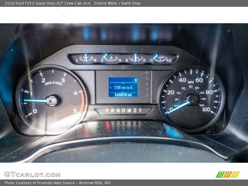 Oxford White / Earth Gray 2019 Ford F350 Super Duty XLT Crew Cab 4x4