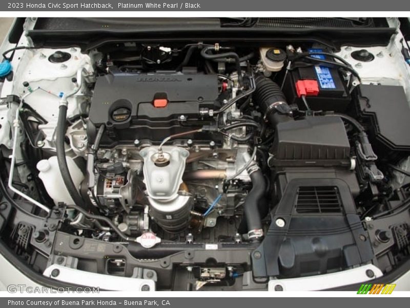 Platinum White Pearl / Black 2023 Honda Civic Sport Hatchback