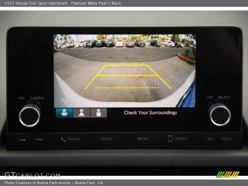 Platinum White Pearl / Black 2023 Honda Civic Sport Hatchback