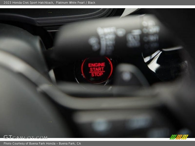 Platinum White Pearl / Black 2023 Honda Civic Sport Hatchback