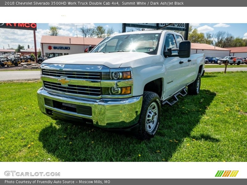 Summit White / Dark Ash/Jet Black 2018 Chevrolet Silverado 3500HD Work Truck Double Cab 4x4