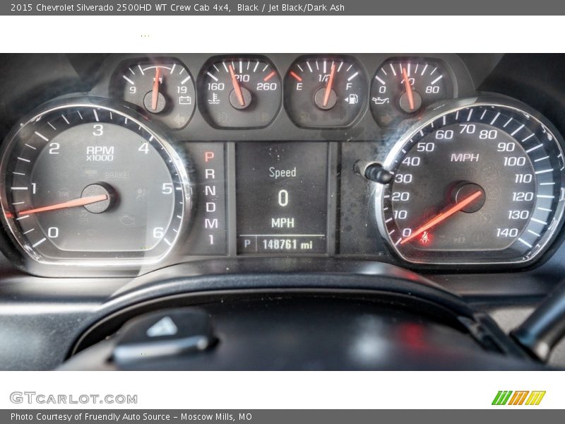 Black / Jet Black/Dark Ash 2015 Chevrolet Silverado 2500HD WT Crew Cab 4x4