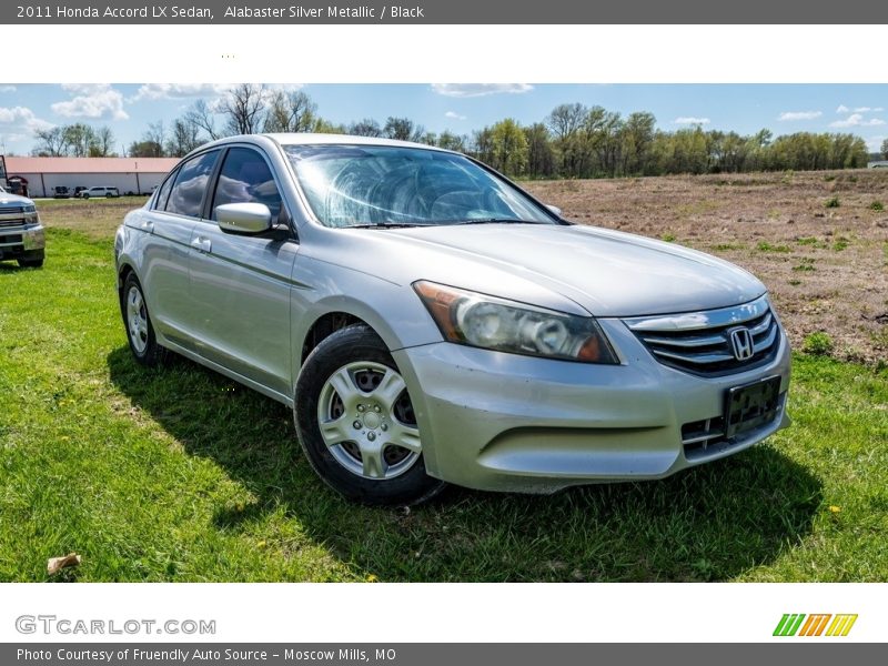 Alabaster Silver Metallic / Black 2011 Honda Accord LX Sedan