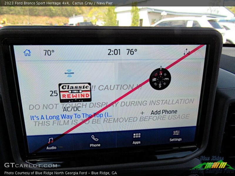 Cactus Gray / Navy Pier 2023 Ford Bronco Sport Heritage 4x4