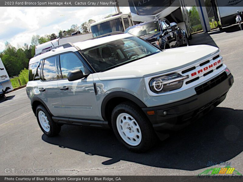 Cactus Gray / Navy Pier 2023 Ford Bronco Sport Heritage 4x4