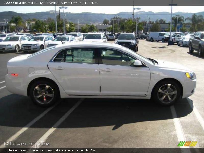Summit White / Titanium 2009 Chevrolet Malibu Hybrid Sedan