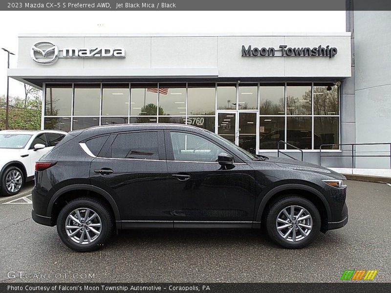 Jet Black Mica / Black 2023 Mazda CX-5 S Preferred AWD