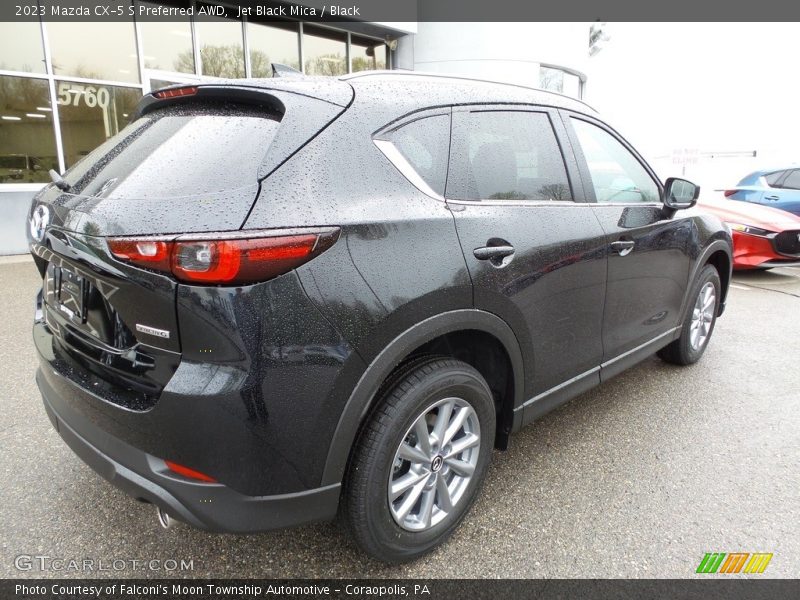 Jet Black Mica / Black 2023 Mazda CX-5 S Preferred AWD