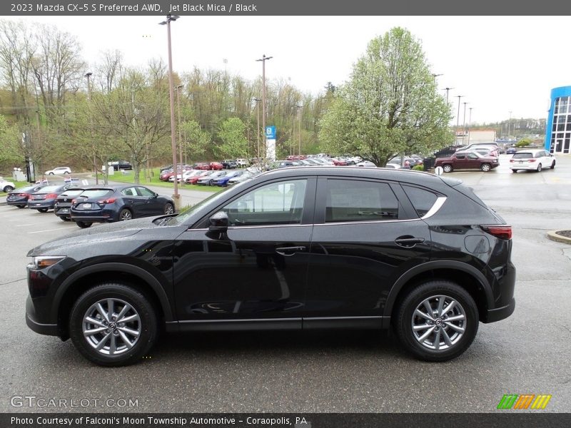 Jet Black Mica / Black 2023 Mazda CX-5 S Preferred AWD