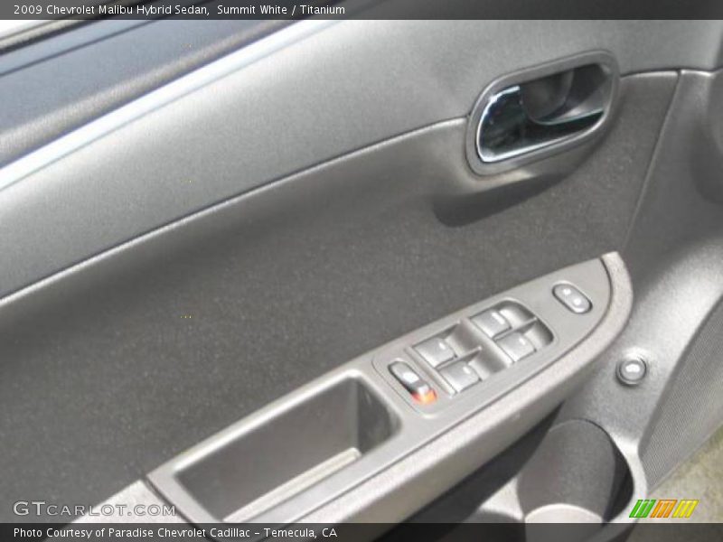 Summit White / Titanium 2009 Chevrolet Malibu Hybrid Sedan