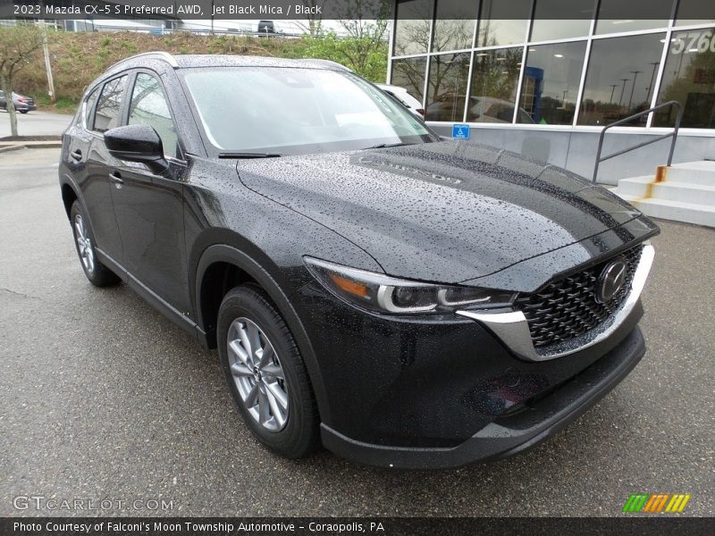 Jet Black Mica / Black 2023 Mazda CX-5 S Preferred AWD