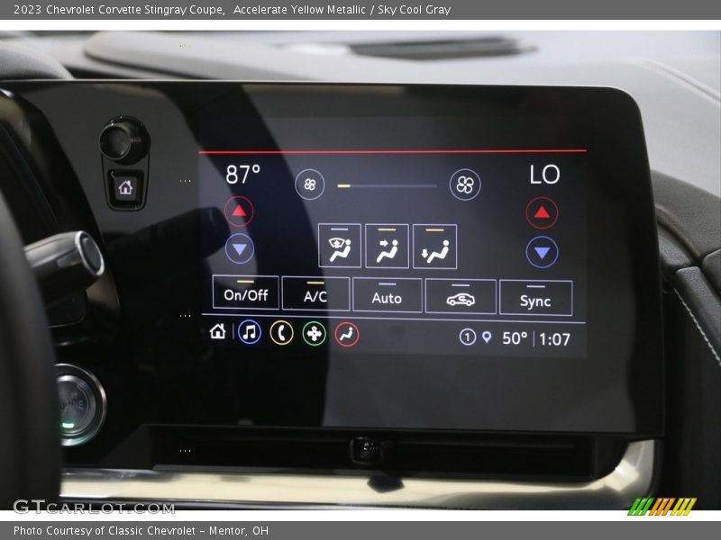 Controls of 2023 Corvette Stingray Coupe