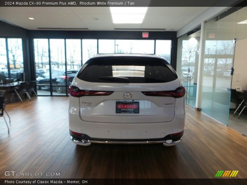 Rhodium White Premium / Tan 2024 Mazda CX-90 Premium Plus AWD