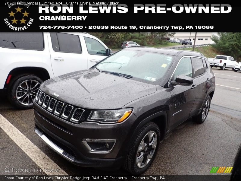 Granite Crystal Metallic / Black 2021 Jeep Compass Limited 4x4
