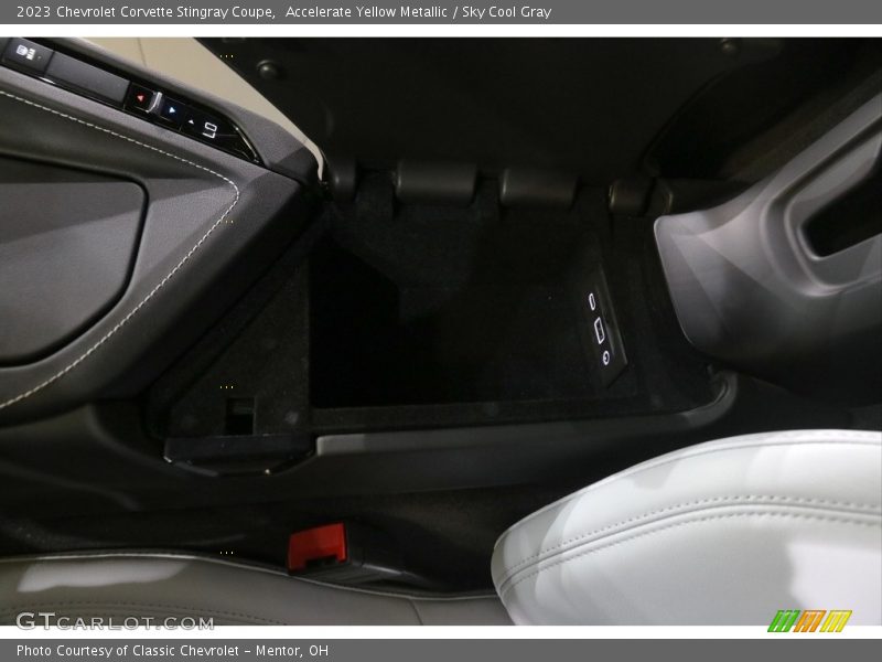 Accelerate Yellow Metallic / Sky Cool Gray 2023 Chevrolet Corvette Stingray Coupe