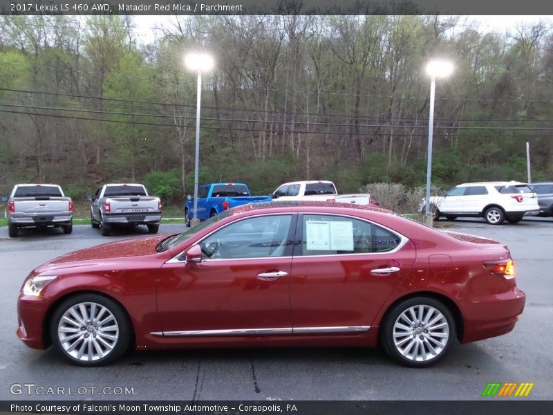 Matador Red Mica / Parchment 2017 Lexus LS 460 AWD