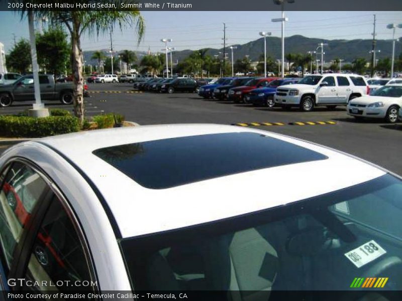 Summit White / Titanium 2009 Chevrolet Malibu Hybrid Sedan