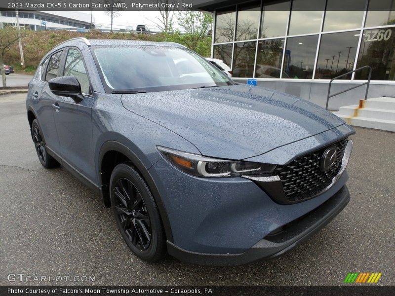 Polymetal Gray / Red 2023 Mazda CX-5 S Carbon Edition AWD