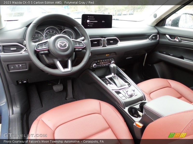 Polymetal Gray / Red 2023 Mazda CX-5 S Carbon Edition AWD