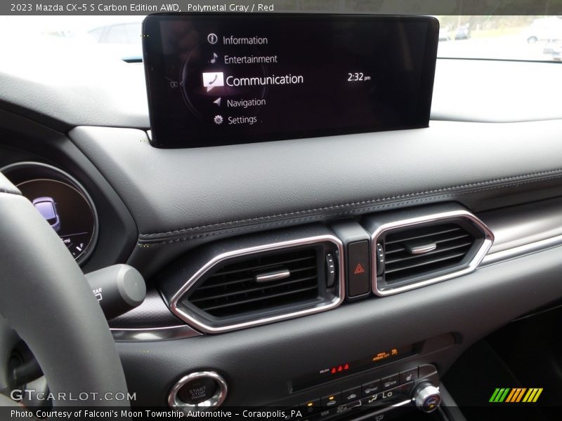 Polymetal Gray / Red 2023 Mazda CX-5 S Carbon Edition AWD