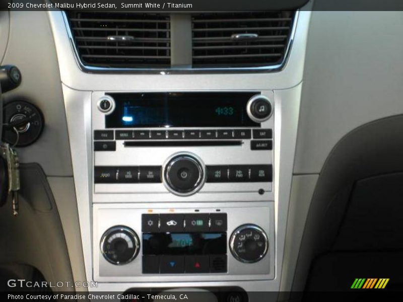 Summit White / Titanium 2009 Chevrolet Malibu Hybrid Sedan