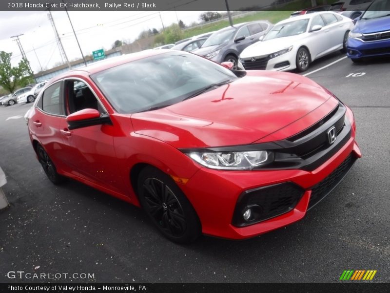 Front 3/4 View of 2018 Civic EX Hatchback