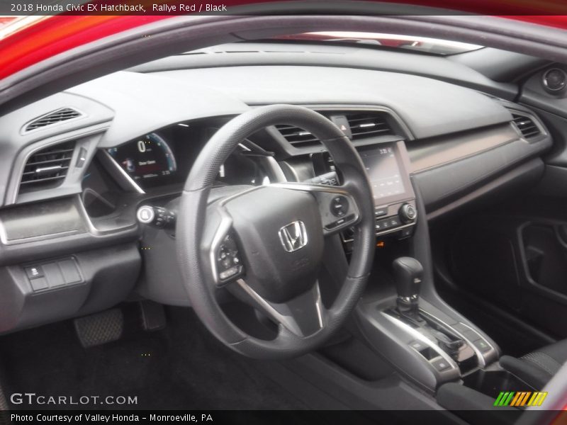 Rallye Red / Black 2018 Honda Civic EX Hatchback