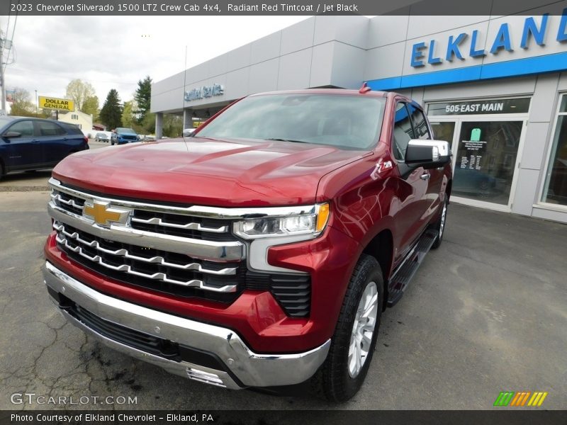 Radiant Red Tintcoat / Jet Black 2023 Chevrolet Silverado 1500 LTZ Crew Cab 4x4