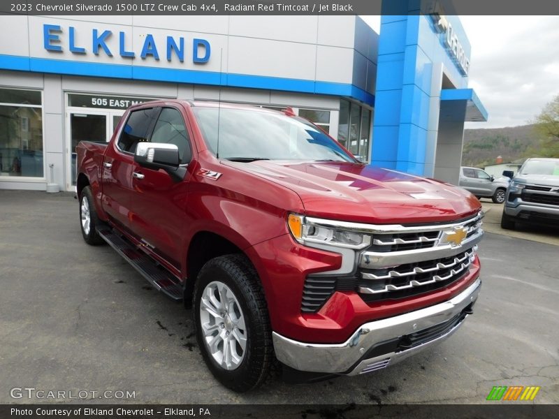 Radiant Red Tintcoat / Jet Black 2023 Chevrolet Silverado 1500 LTZ Crew Cab 4x4
