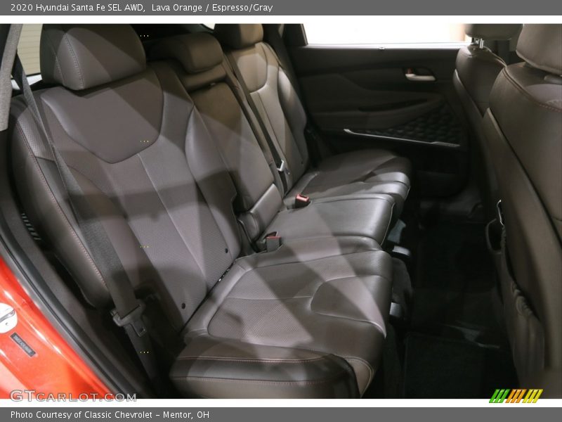 Lava Orange / Espresso/Gray 2020 Hyundai Santa Fe SEL AWD