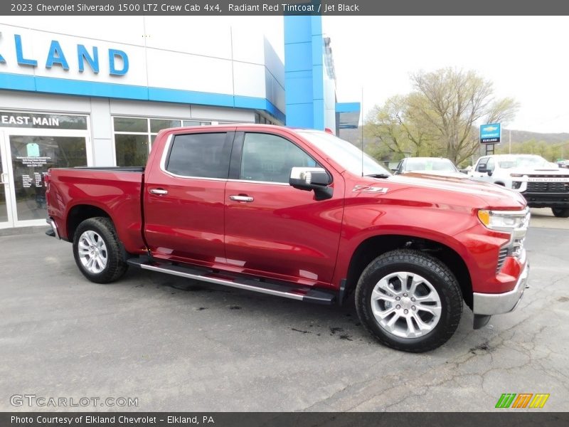 Radiant Red Tintcoat / Jet Black 2023 Chevrolet Silverado 1500 LTZ Crew Cab 4x4