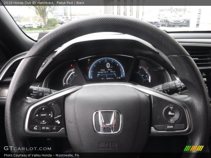 Rallye Red / Black 2018 Honda Civic EX Hatchback