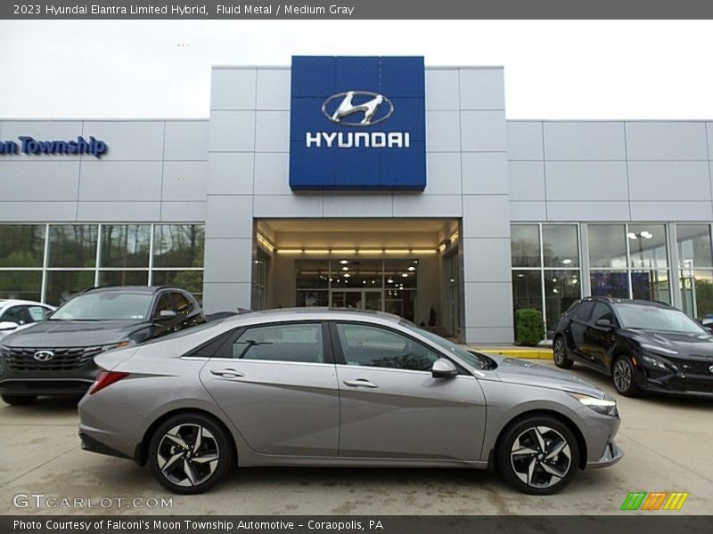 Fluid Metal / Medium Gray 2023 Hyundai Elantra Limited Hybrid