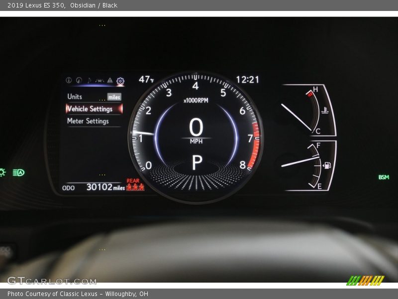 Obsidian / Black 2019 Lexus ES 350